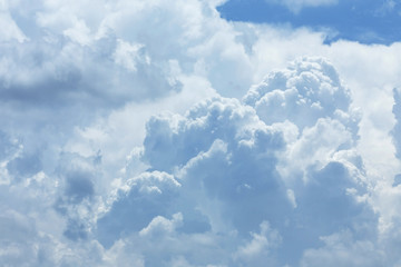 Naklejka na ściany i meble white cloud covered sky, cloudy dramatic sky, abstract heaven