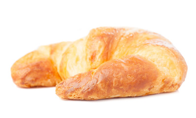 a croissant isolated on white background