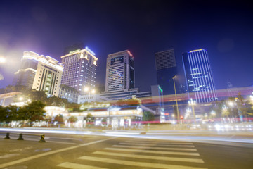 Fototapeta na wymiar Chengdu, China city at night 