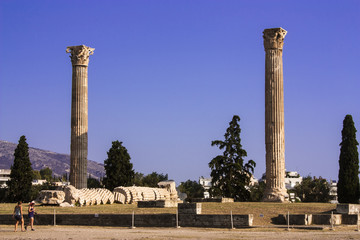 Obraz premium Columns of the Olympian Zeus temple