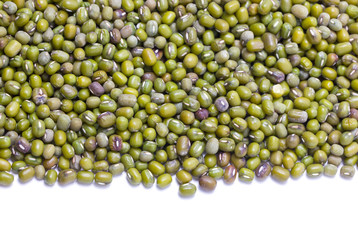 Green mung beans border.