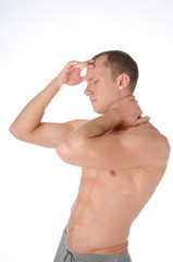 Fototapeta premium neck hurts