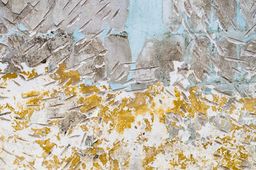 Obraz premium Rough and dirty concrete wall background with paint patterns