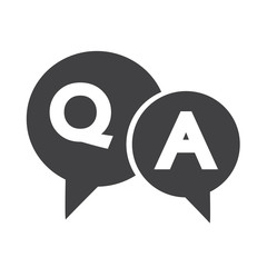 Question and Answer Speech Bubble icon