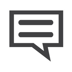 talking bubble chat icon