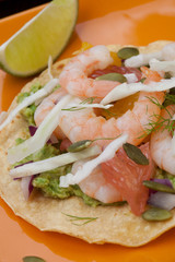 Shrimp Ceviche Tostada