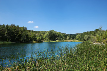 Mountain lake landscape