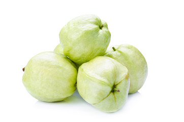 guava fruit on white background