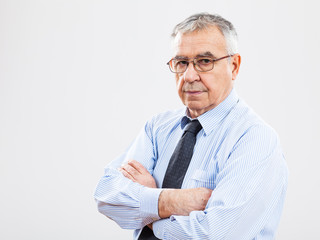 Portrait of authoritative senior businessman