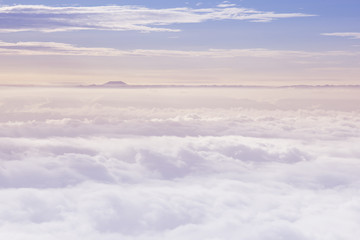 Sky and cloud in the sun light during the dawn