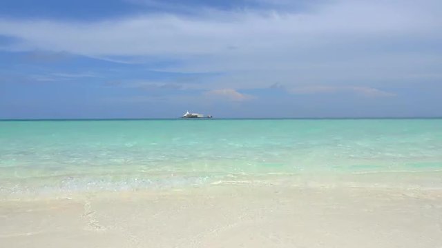 Big ocean villa on horizon in Maldives