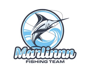 marlin adventure fishing logo