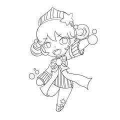 Star Fairy Line Art - Character Design