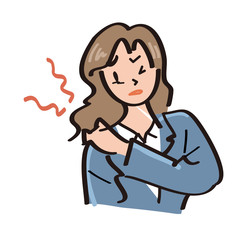 オフィスレディ-肩が痛い