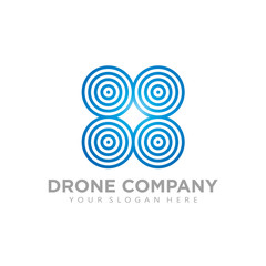 Drone/ Quad copter Icon Flat 