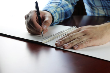 pen writing hand student