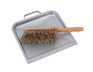 Dust pan and brush