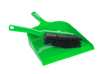 Dust pan and brush