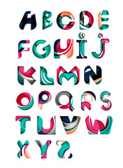 Collection of alphabet letters logos design elements