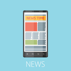 vector illustration of news flat design concept.