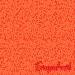 Abstract stylized texture of citrus fruits. Grapefruit pattern. Vector art template