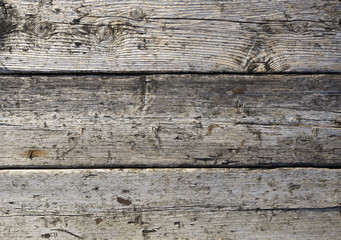 old wooden planks ruined