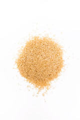 brown rice isolated on white