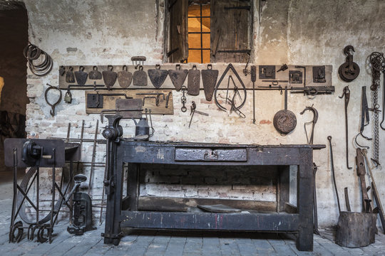 Old Wooden Workbench