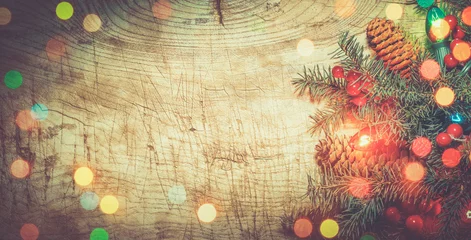 Foto op Plexiglas Winter holiday decorations © Li Ding
