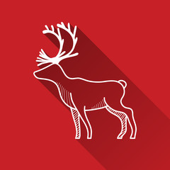 Flat icon with shadow