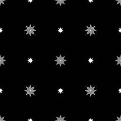 Fototapeta na wymiar Seamless vector background with decorative stars