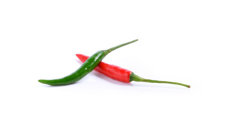 red hot chili pepper isolated on a white background