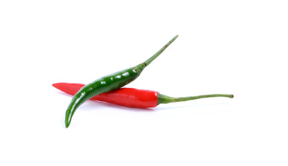 red hot chili pepper isolated on a white background