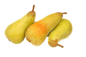 poires isolées sur fond blanc