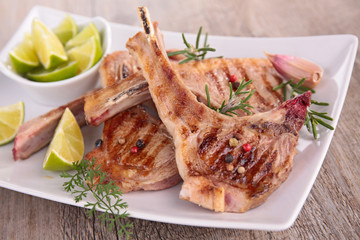 grilled lamb chop