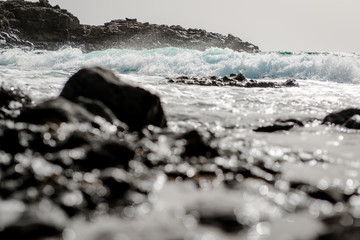 Breaking waves. Atlantic Ocean. Tenerife, Canary Islands. Spain