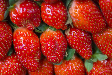 Fresh juicy strawberries