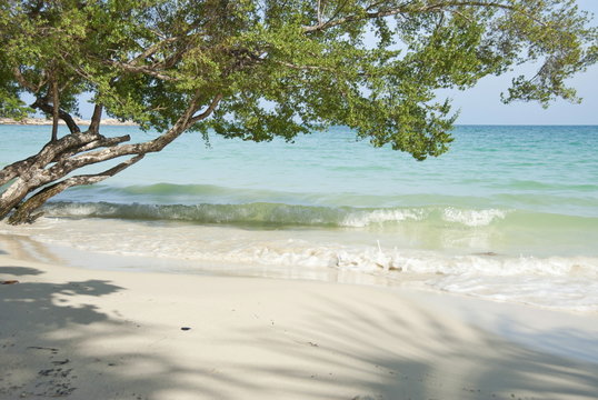 Empty beach on Samet Island, Thailand.