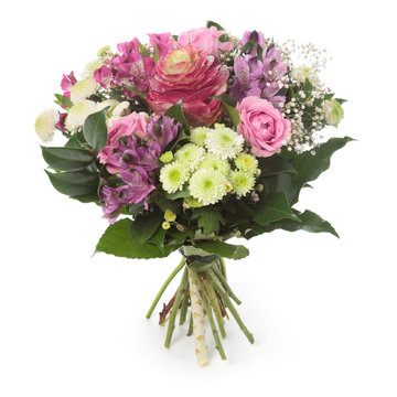Flowers bunch isolated on white