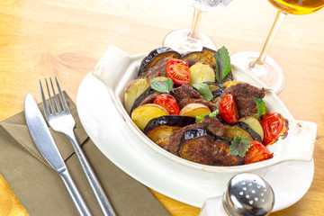 Grilled vegetables salad