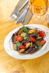 Grilled vegetables salad
