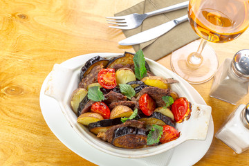 Grilled vegetables salad