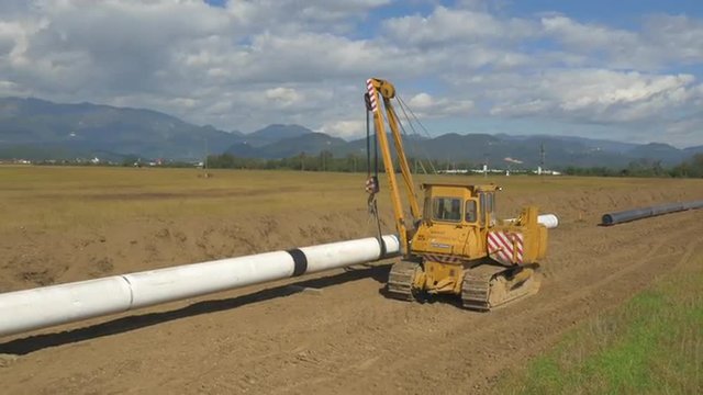 AERIAL: Pipeline construction