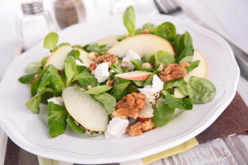 salad with apple and walnut