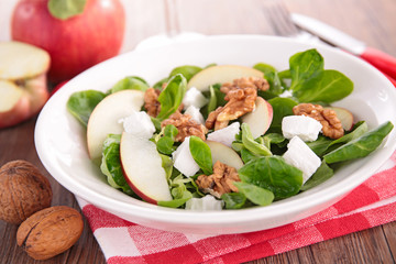 salad with apple and walnut