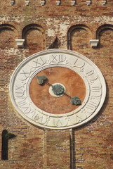 Chioggia, Italy. Tower clock