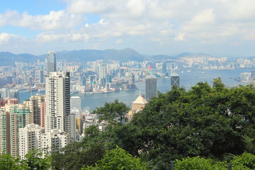 Fototapeta premium Hong Kong. Day view from the peak.