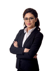 Business woman smiling at the camera
