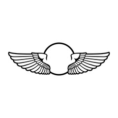 Circular Wings Badge