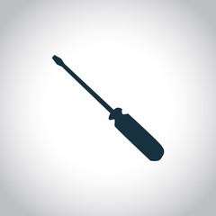 Screwdriver black icon